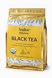 Organic Black Tea Plant-Based & Plastic-Free Tea Bags 60 Servings Premium Whole Leaf Loose Tea by Tealise