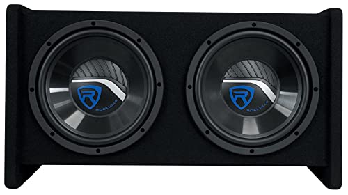 Rockville RV1010P Dual 10" 1000W Car Audio Subwoofers 4-Ohm, Vented Enclosure, High-Power Bass, Durable MDF Cabinet, for Car Audio Enthusiasts - Image 3