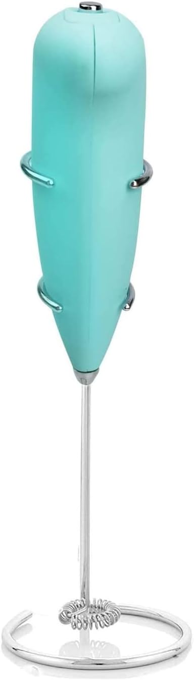 WEICHUANGXIN Milk Frother Handheld Foam Maker for Lattes - Whisk Drink Mixer for Bulletproof Coffee, Electric Whisk for Cappuccino, Frappe, Matcha, Hot Chocolate (1, Green)