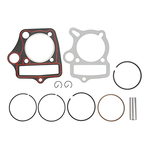 Conjunto de anéis de pistão, conjunto de juntas de anéis de pistão Akozon de 52,4 mm, alta resistênc