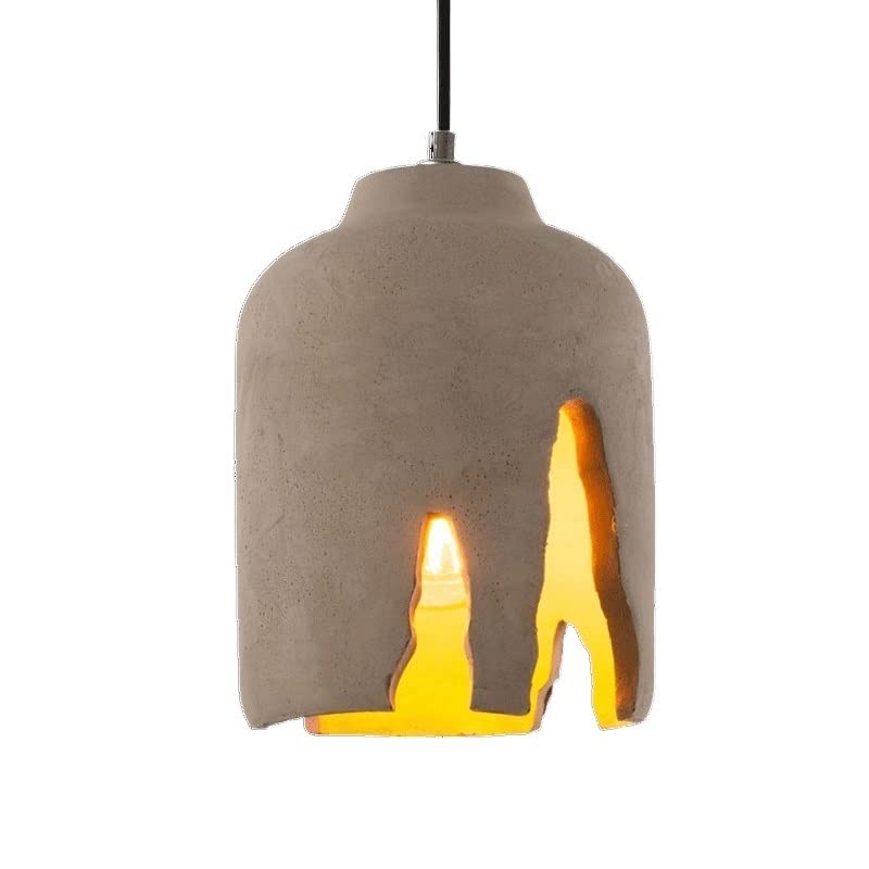 Plafonnier rétro pour cuisine et bar, lustre industriel en ciment E27