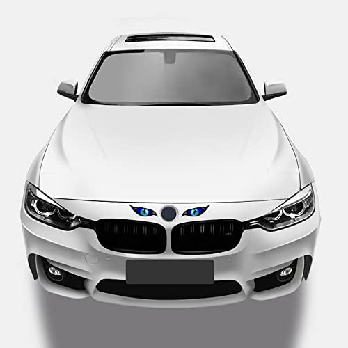 Sunjika Car Vinyl Sticker Funny Decals Blue Eyes Pattern For Rearview Mirror Car Door Side Hood Windshield Bumper Stickers Graphic For Cars Sedan Trucks Motorcycle Suv (2Ps) #TOP2