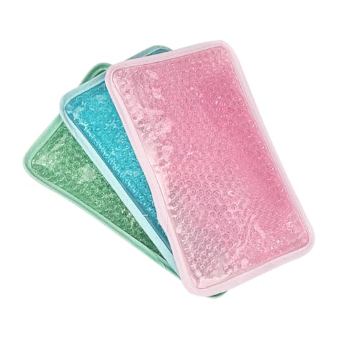 EPIGEIST 3pezzi Impacchi Gel Riutilizzabili Per Terapia Caldo Freddo Cuscinetto Refrigerante Morbido Con Fascia Per Collo Spalle Vita Sollievo Per Dolori e Lesioni
