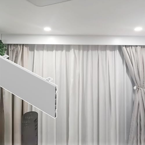 Tringle à rideau de douche télescopique en métal pour cantonnière occultante p