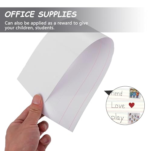 Tiras de tarjetas beige de papel para estudiantes para fijar conocimientos de material escolar 3