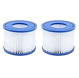 Cartucho de repuesto tipo VI: los cartuchos de filtro tipo VI están hechos de papel Dacron fácil de limpiar y resistente. Para Bestway Lay-Z Spa y filtros Coleman SaluSpa 90352E. Dimensiones: 104 mm de largo x 104 mm de ancho x 80 mm de alto