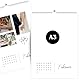 heaven+paper A3 Fotokalender immerwährend jahresunabhängig ohne Jahr zum selbstgestalten Wandkalender im eleganten Design, modern & schick ideal zum verschenken (Simplicity, A3)