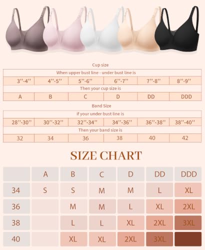 Ganado Seamless Wireless Bras for Women Jelly Bra #2 Pink S — view 6