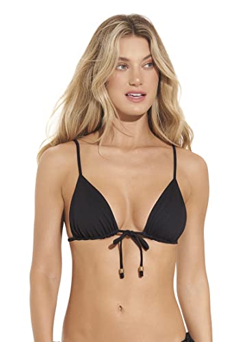 Maaji Damen Black Orchid Connie Sliding Triangle Top with Removable Soft Cups Bikini, schwarz, X-Large Cover