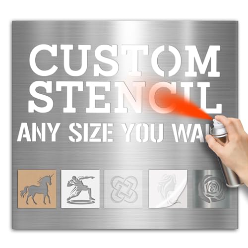 Custom Stencils for Spray Painting Customizable Stencil Maker Personalized Stencils Logo Name Text Make Your Own for Business