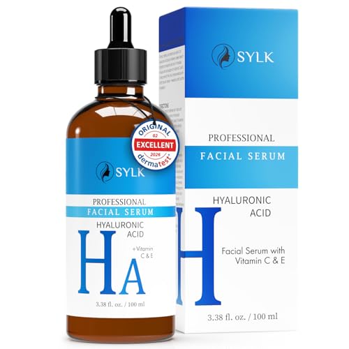 Siero Ialuronico Ad Alto Dosaggio Con Vitamina C Per Microneedling | Acido Ialuronico + Vitamina C & E | Siero Acido Ialuronico | Anti-Invecchiamento 