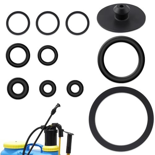 11 Pcs Sprayer Seal Rings, Rubber Seal O Rings Accessories Garden Sprayer Replacement Parts Seal Ring Replacement for Garden Sprayer 3/5/8L