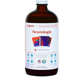 مكمل التركيز العصبي LIQUIDHEALTH - مكمل الدماغ المعزز العددي للوظيفة المعرفية والذاكرة والتركيز مع الجنكة بيلوبا ، الكولين ، L-Theanine & Phosphatidylserine - صنع الولايات المتحدة الأمريكية (32 أونصة)