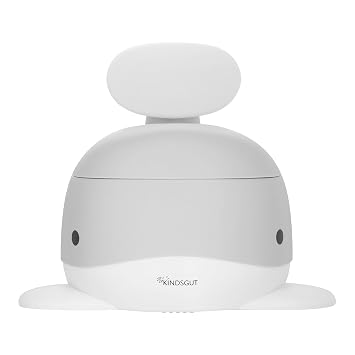 Kindsgut Whale Potty Training Toilet Ergonomic Toddler Potty for Boys & Girls, Designed in Germany, Non-Slip & Easy Clean, Light Grey