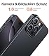 TORRAS 2025 Neu 0.07cm Dünn für iPhone 16 Pro Hülle Rundumschutz Exzellente Samtiger Griff [ wie das Original] Handyhülle iPhone 16 Pro Case Schutzhülle Slim Schwarz
