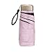 Produktbild Vicloon Mini Regenschirm, Taschenschirme Mit 6 Rippen, 210T Stoff & Aluminium Schirmständer, Sonnenschutz Regenschirm Im Freien UV Faltender Regenschirm, Goldener Griff, Leicht Kompakt - Rosa
