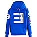 Produktbild Qian Qian Unisex Hip Hop Sweater Hoodie Kapuzenpullover Cosplay Kostüm Outfit US Size (S, Blau)
