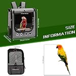 Bird Carrier Bag Bird Travel Cage with Stand, Lightweight Backpack for Parrot, Portable Bird Travel Bag, Pet Transparent Breathable Travel Cage (X-Large) - Image 3