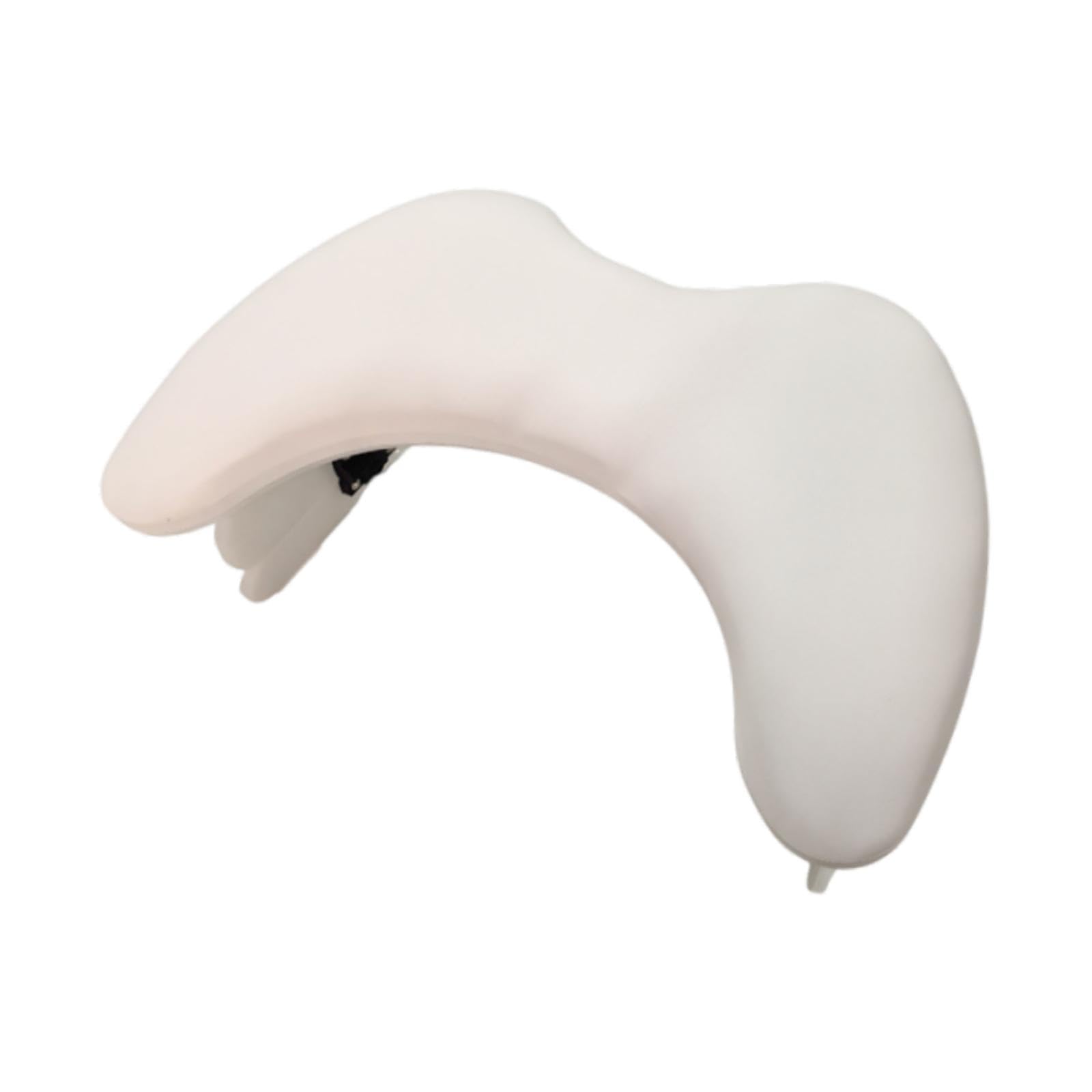 Cuscino per Manicure Poggiapolso Poggiabraccio Unghie Cuscino Manicure Pieghevole Altezza Regolabile PU Comodo per Trattamento Lungo Adatto a Salone S, Bianco Senza Parentesi