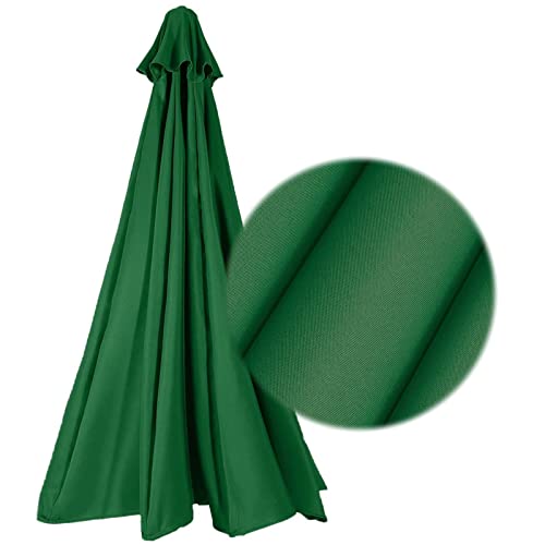 Tela de reemplazo para parasol anti-UV de 300cm, toldo caqui de 8 varillas para jardín y patio