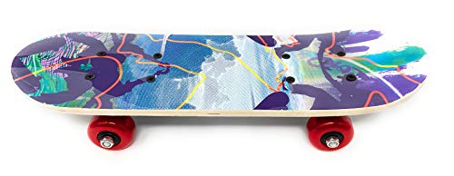 Toddler Mini Skateboard for Kids - Wooden 17 Inches Long Beginner Skateboard Great