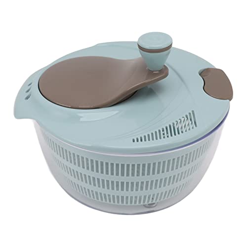 Salad Rotator, Manual Rotating Vegetable Washer Quick Mixing for Kitchen (Blue)