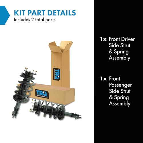 Image of TRQ Front Strut and Spring Assembly Set 2 Piece | For 2011-2014 Ford Mustang