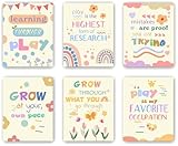 ZOQIPQO Mental Health Posters Therapy Office Decor,Occupational Therapy Poster Office Decor,School Therapist Wall Art,Motivational quote poster,Speech Therapy Posters,Set of 6(8"X10",No Frame