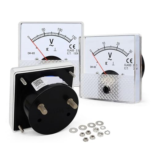 Voltmètre analogique CA DH-65 avec cadran AC 300V haute lisibilité