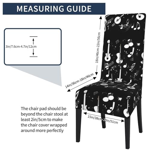 Housse de chaise de salle à manger extensible pour protéger des taches - 6