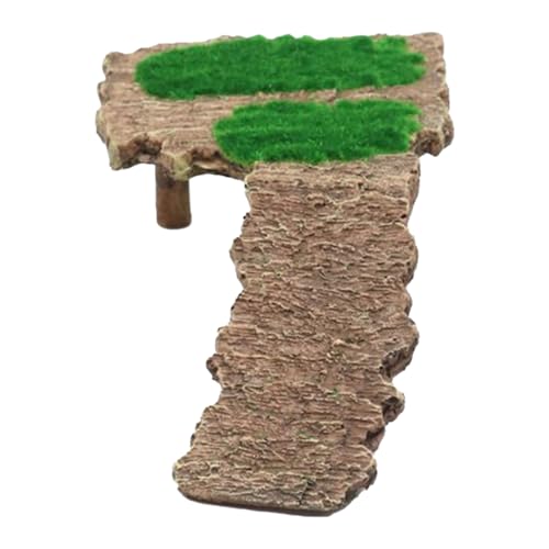 Hogvinnatil Terrasse Tortue, Zone de Soleil pour Reptiles avec terrasse d'escalade, Pont antidérapant, échelle d'escalade, Lieu de Repos, Accessoire d'aquarium,...