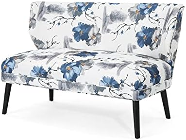 GDFStudio Christopher Knight Home Dumont Modern Farmhouse Fabric Settee, Print