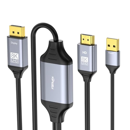 Cable HDMI a Displayport 4K fluido con alimentación USB para exprimir los 120Hz en pantallas DP