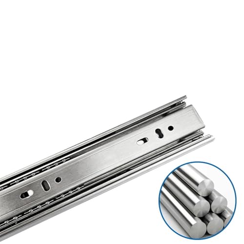 Glissière tiroir à fermeture douce 400mm rail roulement billes extension complète