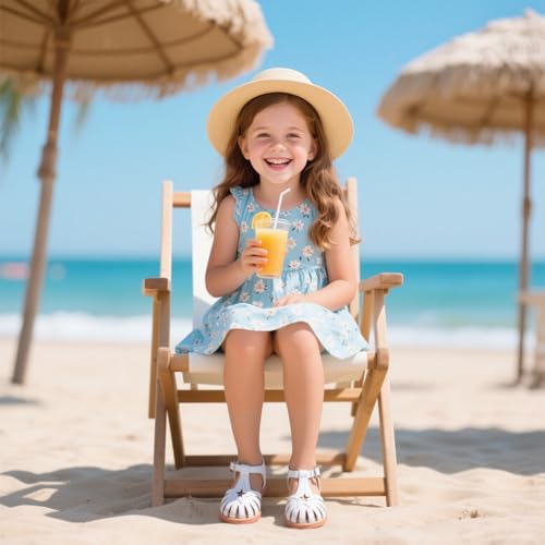Image of Kiderence Toddler Girls Sandals Little Girls Kids Summer Shoes Toddler Sandals