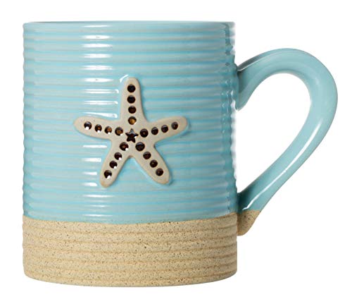 Cape Shore taza de cerámica 15 oz con diseño estrella de mar miniatura 1