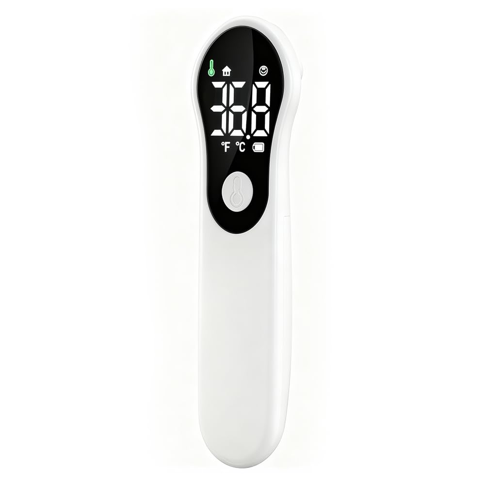 Termometro Digital para fiebre para bebés,niños y adultos,Termometro bebe infrarrojo sin contacto para la Termómetro frente,con mediciones precisas instantáneas,alarma de fiebre,℃ y ℉ Conmutable