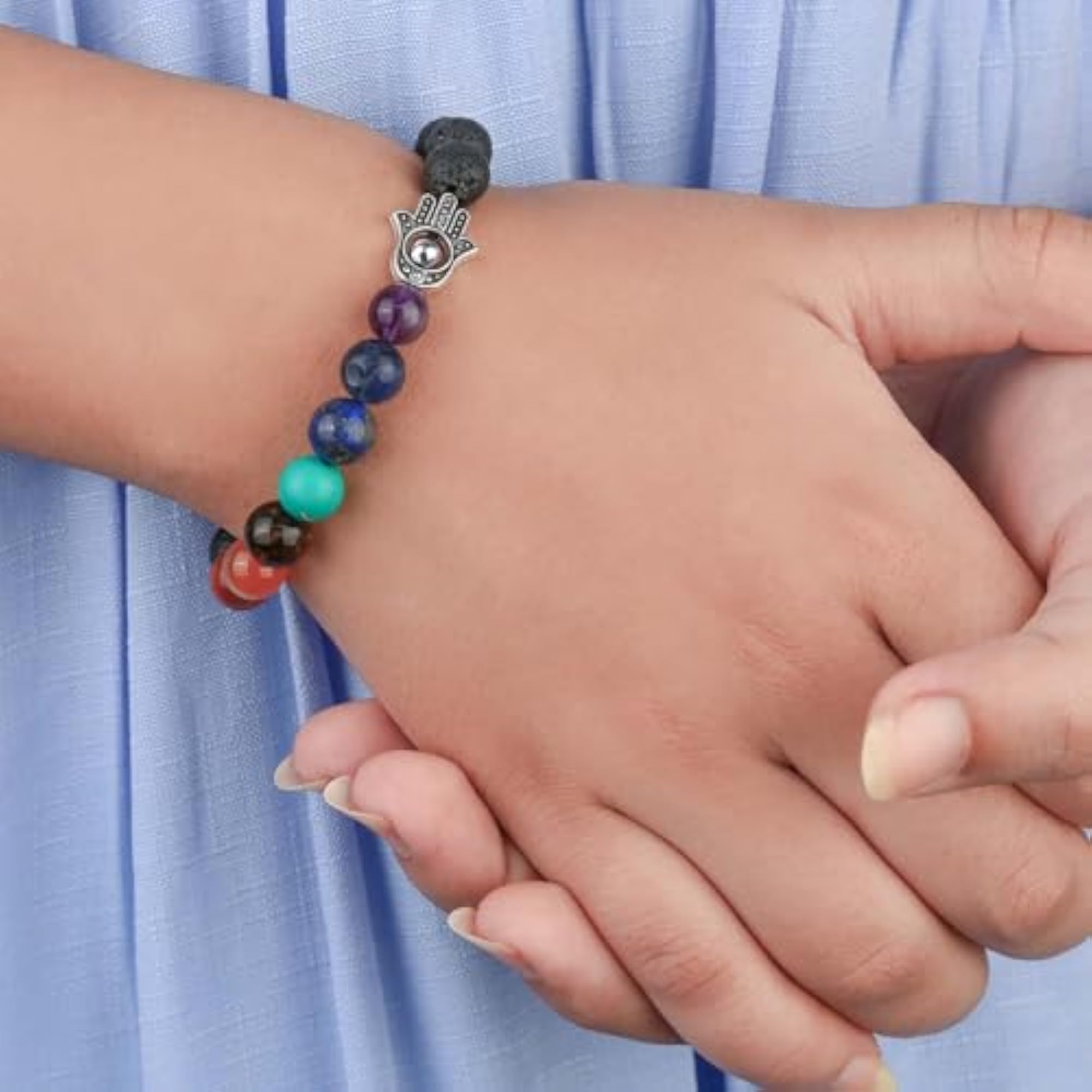 7 Chakra Healing Bracelet with Magsnap Closure, Spiritual Gift