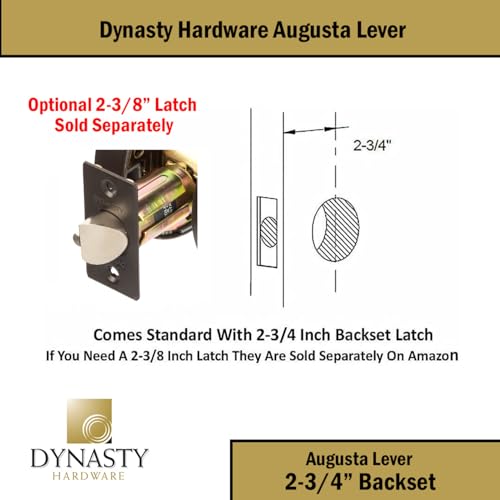 Dynasty Augusta Office/Entry Lever Lockset, ADA, Grade 2, Oil Rubbed Bronze by Dynasty Hardware - Used condition - Image 5