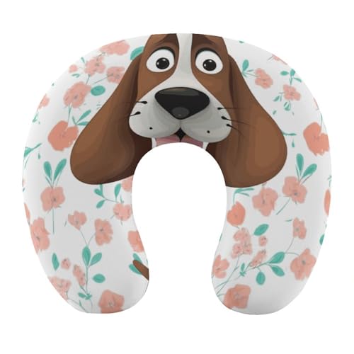 Almohada U de espuma viscoelástica 30 cm para viaje miniatura 1