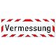 LOHOFOL Magnetschild Vermessung | Schild magnetisch | mehrere Größen lieferbar (35 x 11 cm)