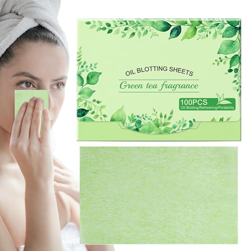 Papel Matificante, 100 toallitas antibrotes, hojas y refrescantes que respetan el maquillaje - Cuidado diario práctico para viajes en casa