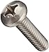 316 Stainless Steel Machine Screw, Plain Finish, Pan Head, Phillips Drive, 3/8" Length, #4-40 Threads (Pack of 25)