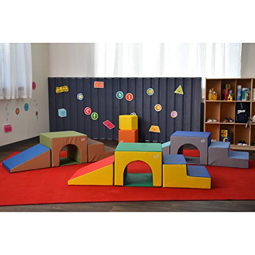 Children's Factory - Cf805-172 3 Piece Over And Under Tunnel Climber, Indoor Toddler And Baby Climbing Toy, Soft Play Climber, Toddler Tunnel #TOP7