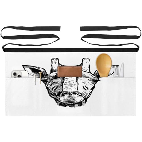 Tablier court de chef multicolore avec poches pour restaurant - 2