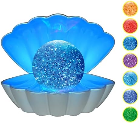 LED Shell Pearl RGB Color Changing Mood Light, Portable for Home ...