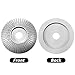Wood Grinding Wheel Tungsten Carbide Grinding Wheel Grinder Shaping Disc Carving Abrasive Disc for Sanding Carving Shaping Polishing Angle Grinder Attachment Tool (Silver)