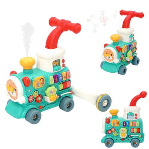 Image of 3 in 1 Baby Walker Activity Center Learning Fist-Step Push Toys, Sit-to-Stand Learning Walker Early Educational with Music Panel for Infant Toddler 6+ Months