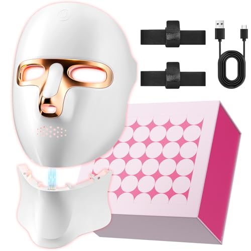 ONLUKY Red Light Therapy Mask for Face,Cordless 120 LED Face