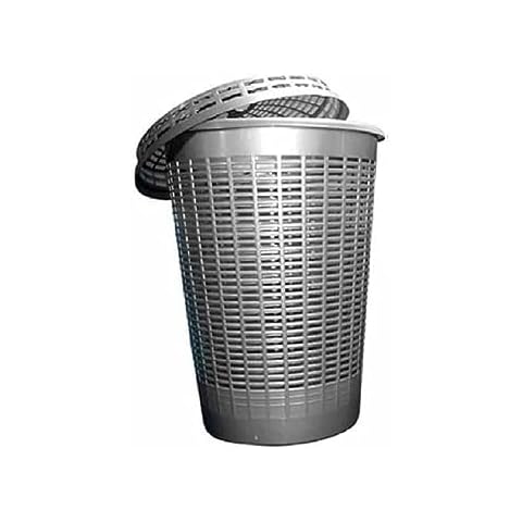 ALIBABA 50L Circular Plastic Laundry Basket Cover